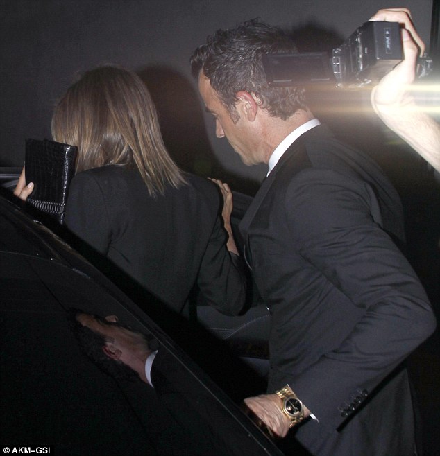Departing: The couple were snapped leaving the club a few hours later